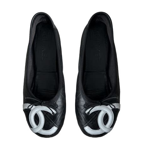 chanel cambon shoes|Chanel ballet shoes.